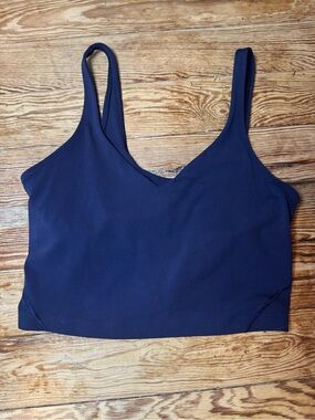 lululemon athletica Navy Blue Athletic Crop Tank